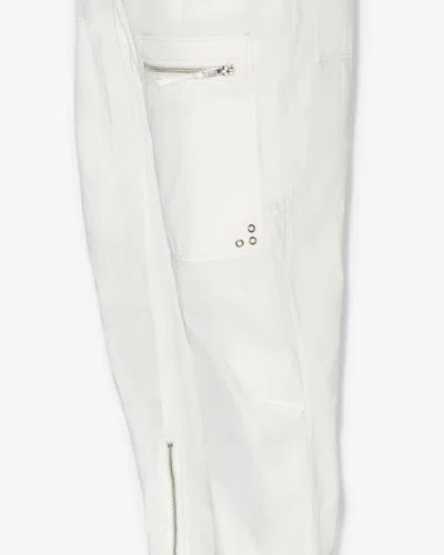 Isabel Marant Off-white Niels Cargo Pants In Ecru