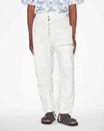 Isabel Marant Off-white Niels Cargo Pants In Ecru