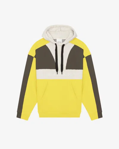 Isabel Marant Marant Wasil Color-block Sweatshirt In Yellow
