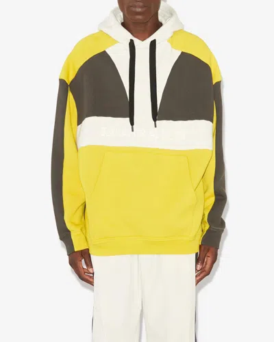 Isabel Marant Marant Wasil Color-block Sweatshirt In Yellow