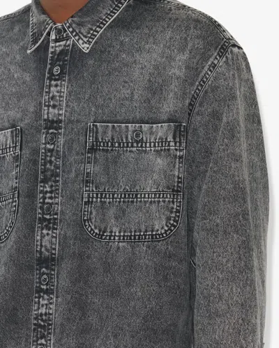 Isabel Marant ブラック Vhelynton デニムシャツ In Black
