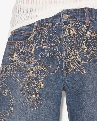 Isabel Marant Jerryl Shorts In Blue