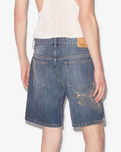 Isabel Marant Jerryl Shorts In Blue