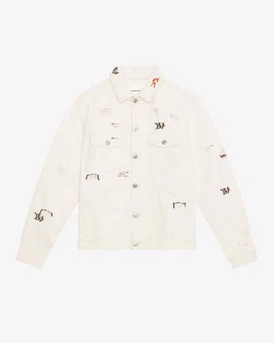 Isabel Marant Men's Jacket Jango In Ecru