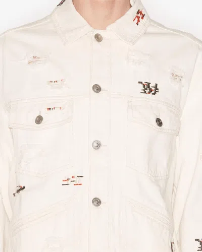 Isabel Marant Men's Jacket Jango In Ecru