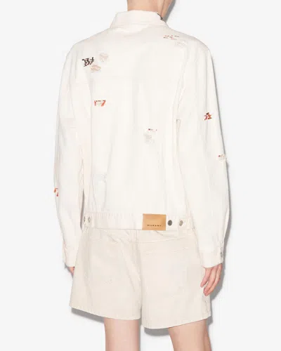 Isabel Marant Men's Jacket Jango In Ecru