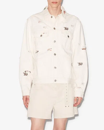 Isabel Marant Men's Jacket Jango In Ecru