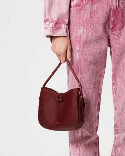 Isabel Marant Vigo Baguette Bag In Burgundy