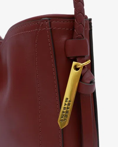 Isabel Marant Vigo Baguette Bag In Burgundy