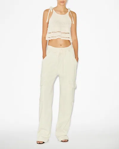 Isabel Marant Étoile Peorana Sweatpants In Ecru