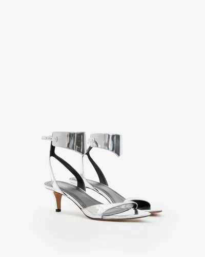 Isabel Marant Arson Sandals In Silver