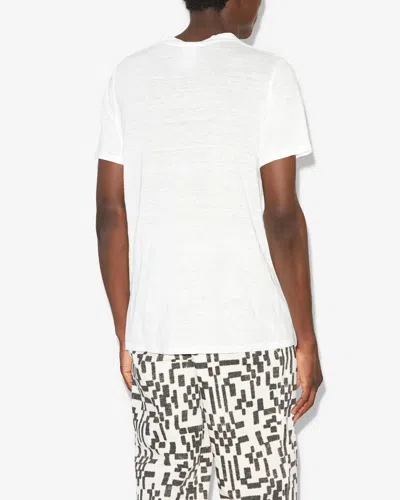 Isabel Marant T-shirt Karman Mit Logo In White
