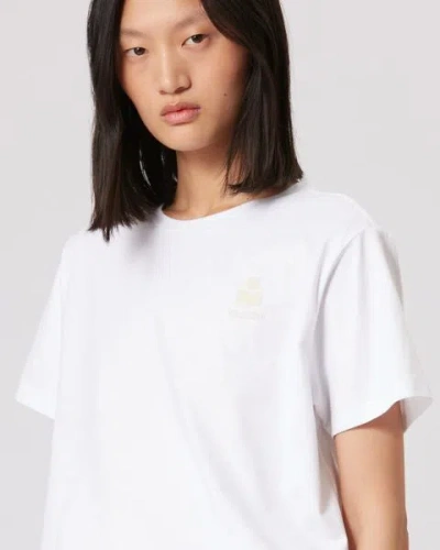 Isabel Marant Étoile Isabel Marant Etoile Aby Regular Fit T-shirt In White