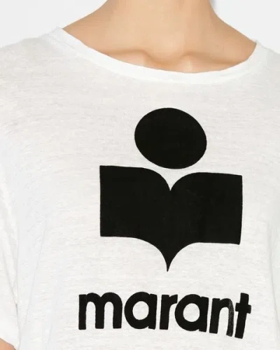 Isabel Marant Étoile Zewel Logo Tee-shirt In White