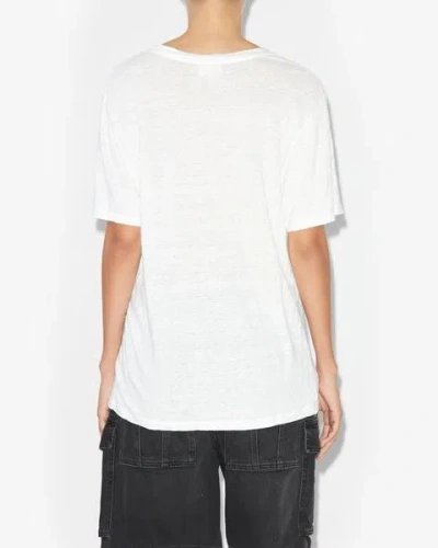 Isabel Marant Étoile Zewel Logo Tee-shirt In White