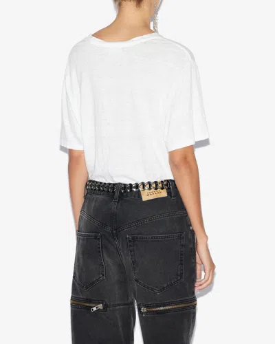 Isabel Marant Étoile Zewel Logo Tee-shirt In White