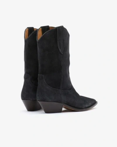 Isabel Marant Duerto Leather Boots In Gray