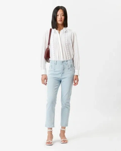 Isabel Marant Niliane Jeans In Light Blue