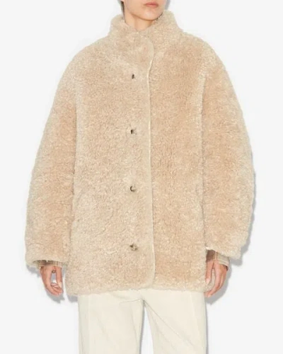 Isabel Marant Étoile Carolina Reversible Mantel In Ecru