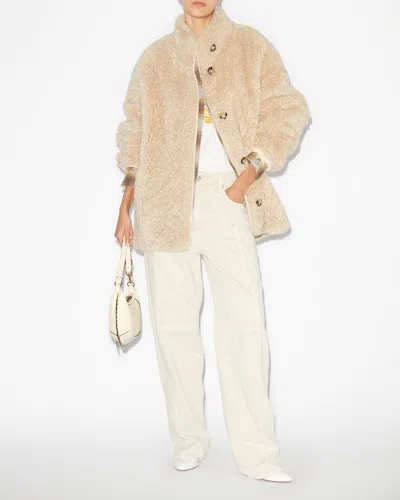 Isabel Marant Étoile Carolina Reversible Mantel In Ecru