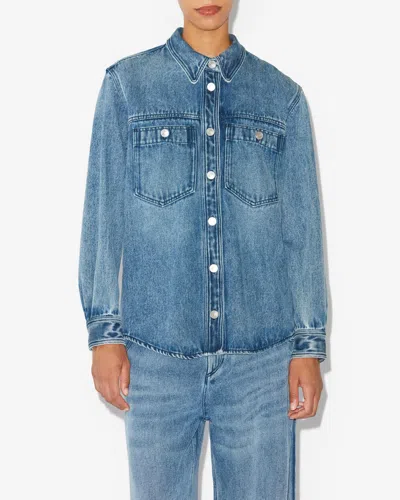 Isabel Marant Talbot Shirt In Light Blue