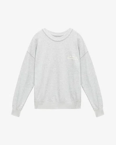Isabel Marant Shad Logo Sweatshirt In Gray