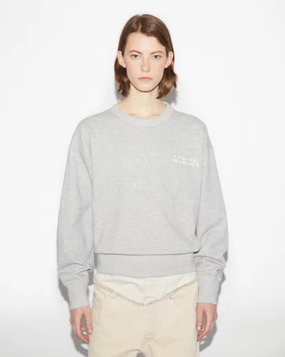 Isabel Marant Shad Logo Sweatshirt In Gray