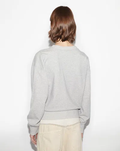 Isabel Marant Shad Logo Sweatshirt In Gray