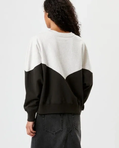 Isabel Marant Étoile Isabel Marant Etoile Women Two-tone Cotton Blend Houston Sweatshirt In Black