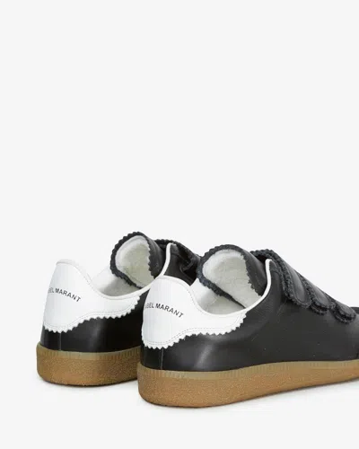Isabel Marant Beth Leather Sneakers In Black