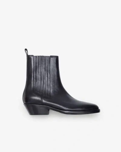 Isabel Marant Delena Ankle Boots In Black