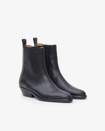 Isabel Marant Delena Ankle Boots In Black