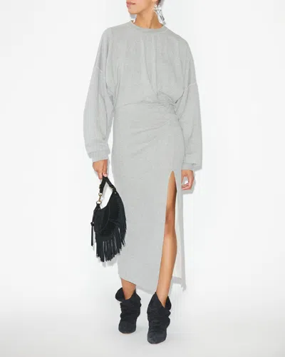 Isabel Marant Étoile Langes Kleid Salomon In Gray