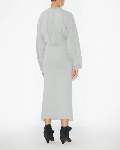 Isabel Marant Étoile Langes Kleid Salomon In Gray