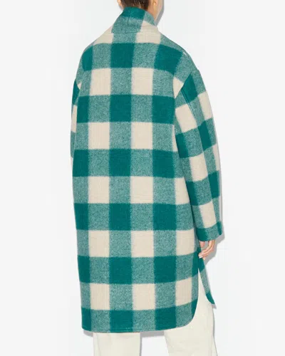 Isabel Marant Étoile Gabriel Coat In Green