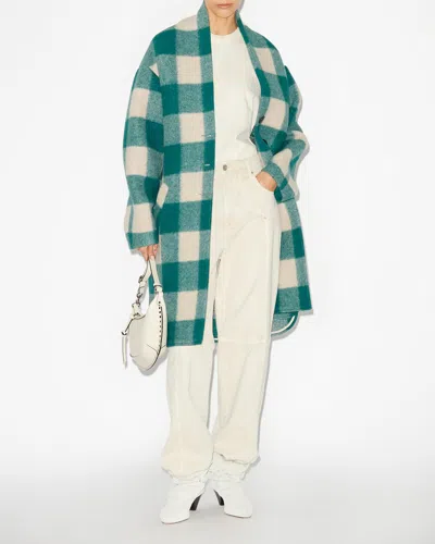 Isabel Marant Étoile Gabriel Coat In Green