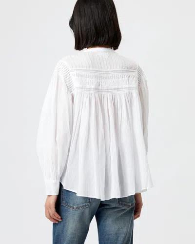 Isabel Marant Étoile Plalia Oversized Cotton Blouse In White