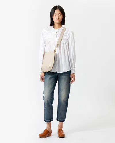Isabel Marant Étoile Plalia Oversized Cotton Blouse In White