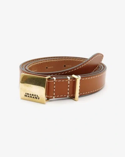 Isabel Marant Lowell Belt In Natural