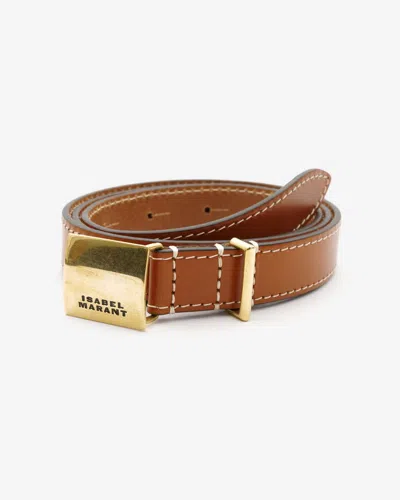 Isabel Marant Lowell Belt In Natural
