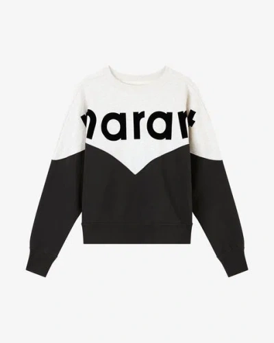 Isabel Marant Étoile Isabel Marant Etoile Women Two-tone Cotton Blend Houston Sweatshirt In Black