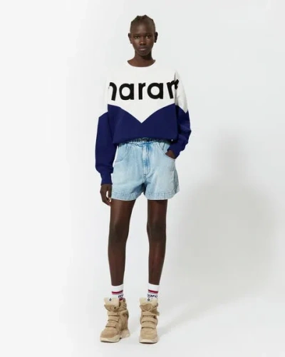 Isabel Marant Étoile Houston Sweatshirt Light Blue 38 In Light Blue