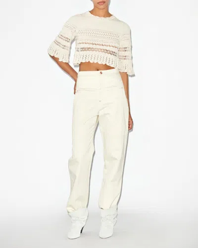 Isabel Marant Étoile Oberteil Frizy In Ecru