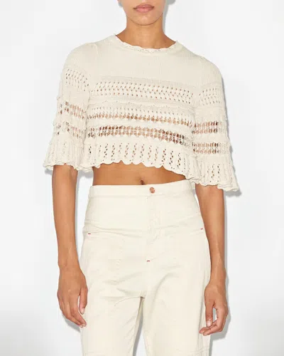 Isabel Marant Étoile Oberteil Frizy In Ecru