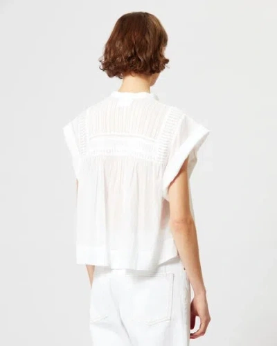 Isabel Marant Étoile Marant Étoile Woman Top Ivory Size 4 Cotton In White