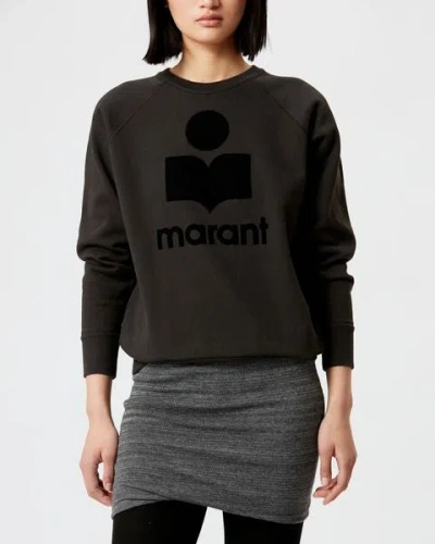 Isabel Marant Étoile Millyny Black Crewneck Sweatshirt In Black