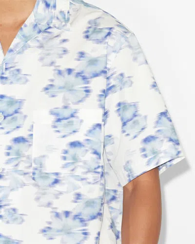 Isabel Marant Lazlo Ginkgo Shirt In Light Blue