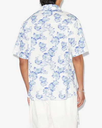 Isabel Marant Lazlo Ginkgo Shirt In Light Blue