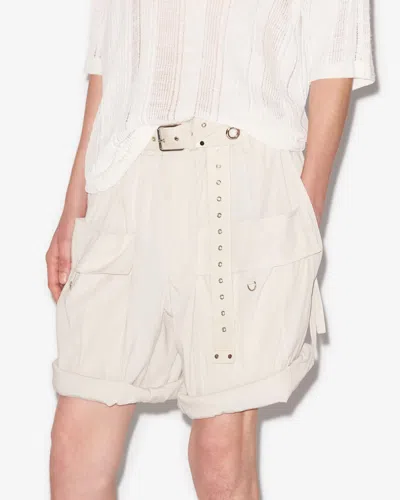 Isabel Marant Habelon Shorts In Chalk