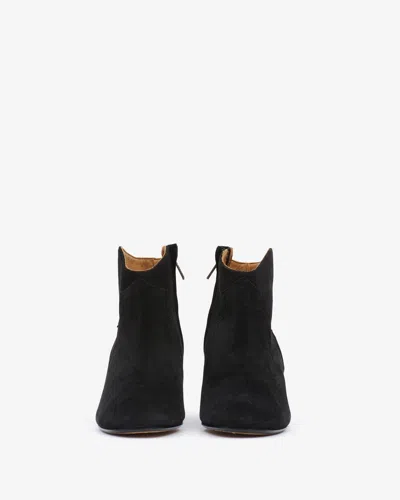 Isabel Marant Dicker Heeled Ankle Boots In Black